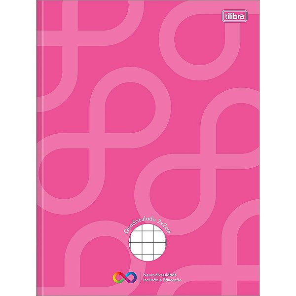 Caderno Quadriculado 2X2 cm Brochura Capa Dura Tilibra Neuro 40 Fls- Sortido