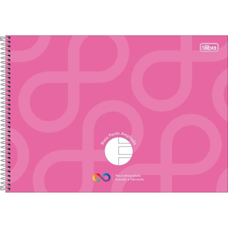 Caderno Espiral Capa Dura Meia Pauta Ampliada Tilibra Neuro 40 Fls - Sortido
