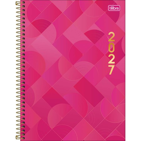 Agenda Espiral Executiva 20 x 27,5 cm Spot Feminina 2027 Tilibra