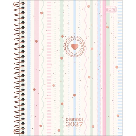 Planner Espiral 17,7 x 24 cm Soho 90g 2027 Tilibra