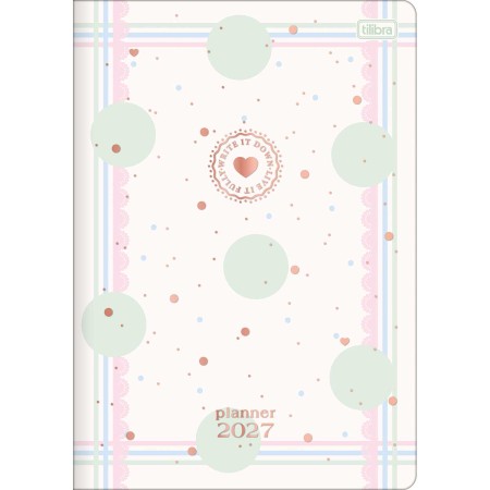 Planner Grampeado 17,8 x 25,4 cm Soho 90G 2027 Tilibra