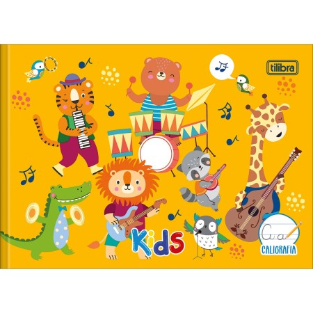 Caderno de Caligrafia Horizontal Brochura Capa Dura Kids 40 Fls Tilibra