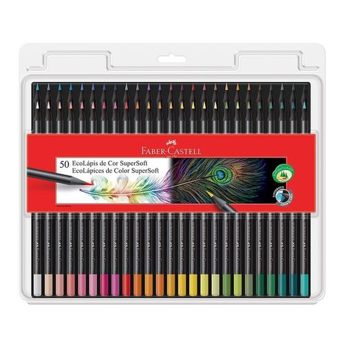 Lapis De Cor 50 Cores Supersoft Faber-Castell