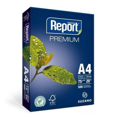Papel Sulfite A4 Branco Premium Com 500 Folhas Report