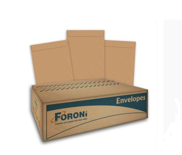 Envelope Saco Kraft Natural 80g 240X340mm CX 250 UN Foroni