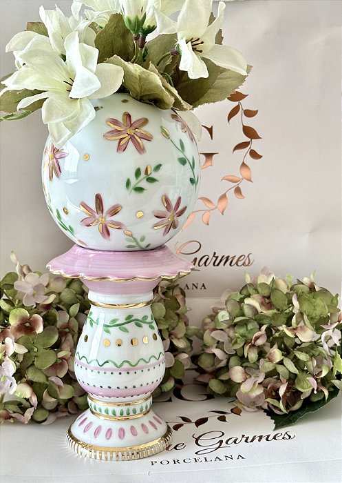 Vaso Bolas Pedestal