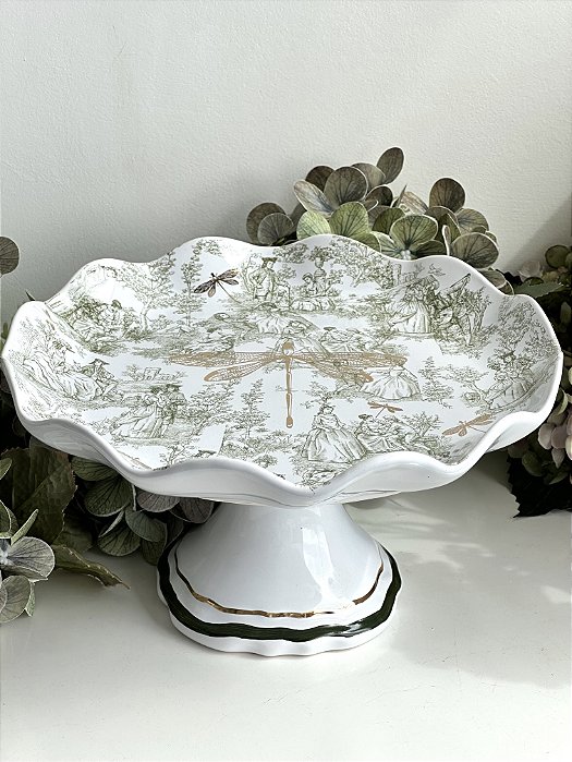 Boleira Ondas Toile Oliva