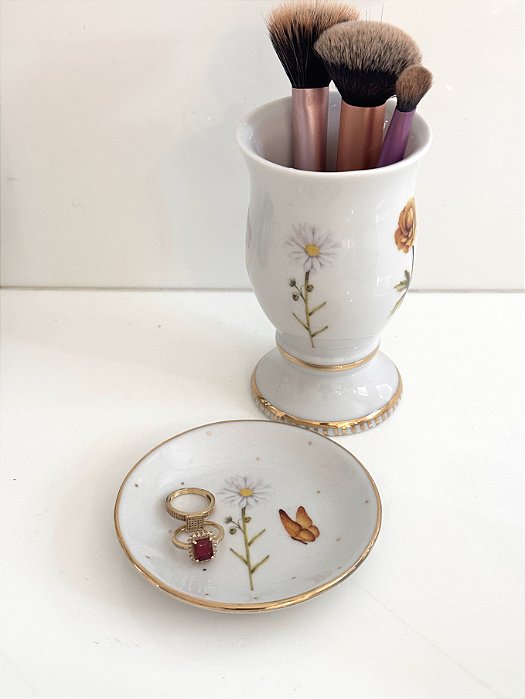 Vaso e Porta Joias Flores 2