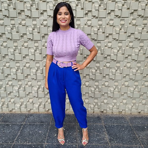 Blusa Cropped Tricot - Blusa Bela