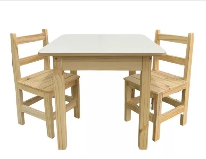 Mesa com 2 cadeiras Pinus