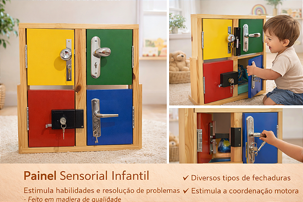 Placa com Maçanetas