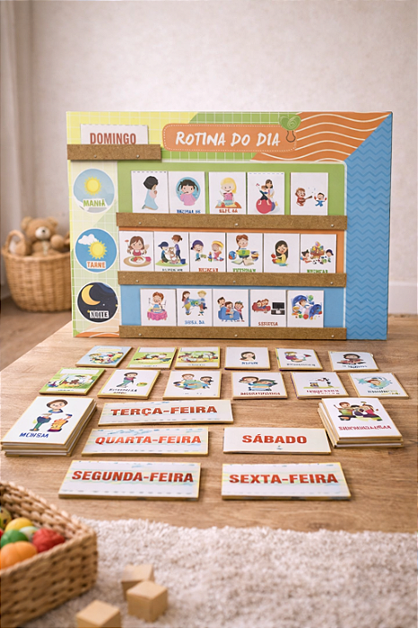 Quadro de Rotina Infantil – Organização, Autonomia e Tranquilidade no Dia a Dia