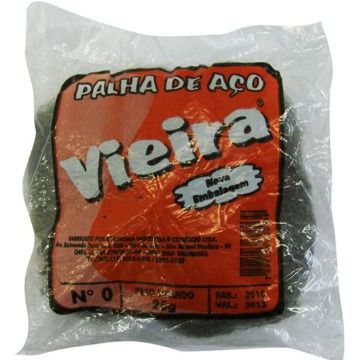 PALHA DE ACO N.0  VIEIRA 25 GR (UND)