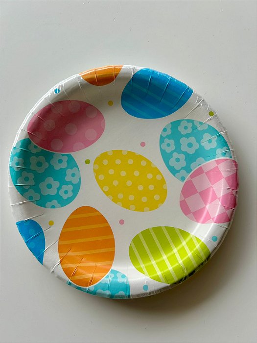 Prato Temático Ovos de Páscoa 18cm