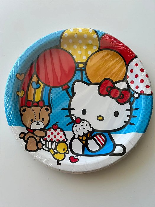 Pratos Hello Kitty 08 unidades