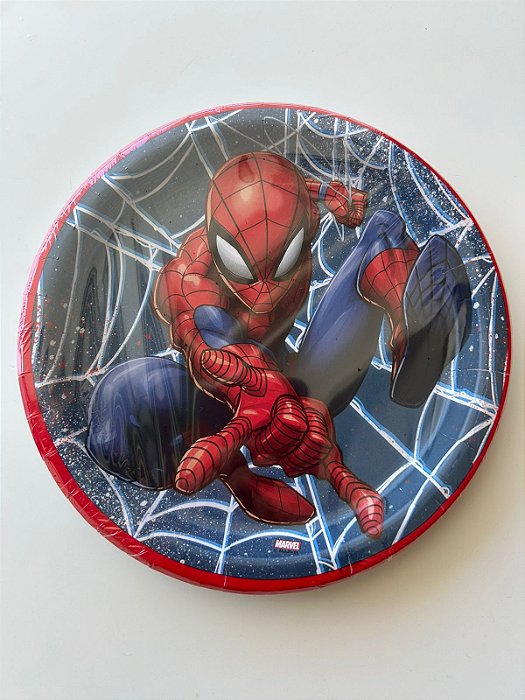 Pratos Homem Aranha 08 unidades