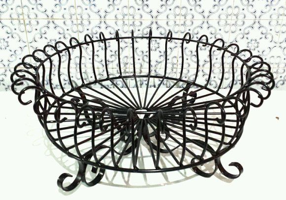 Fruteira de Mesa Grande Cesto Provençal 60x60cm