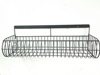 Fruteira de Parede Artesanal em Aramado Retangular 50x20cm