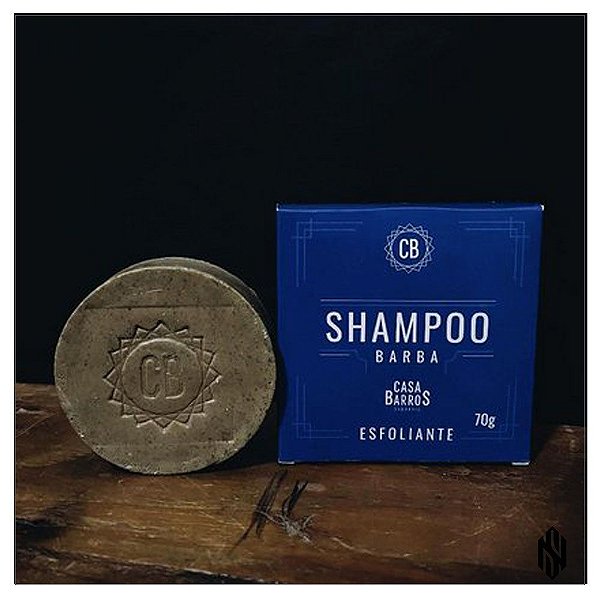 SHAMPOO SÓLIDO PARA BARBA ESFOLIANTE DE CAFÉ CASA BARROS - 70g