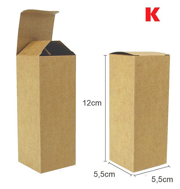 50 Caixas Kraft 12x5,5x5,5cm Perfumes / Cosméticos / Suplementos / Frascos