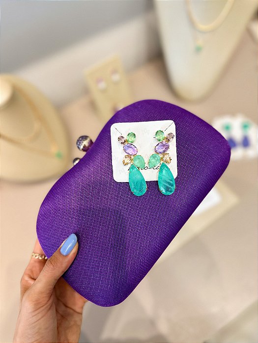 Clutch Fecho Strass