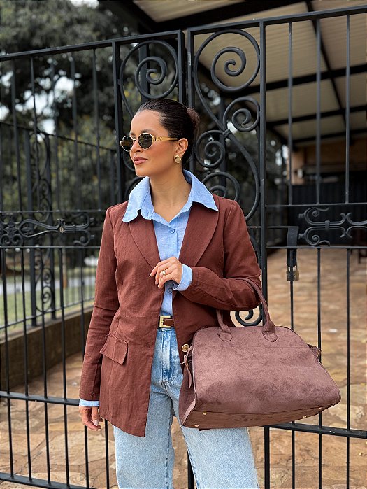 Blazer Ana Lucia Marrom
