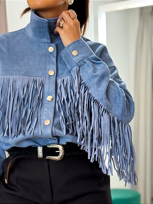 Camisa Camurça Franjas