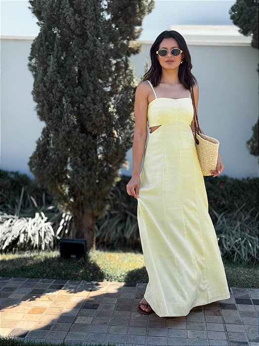 Vestido Cut Out Linho