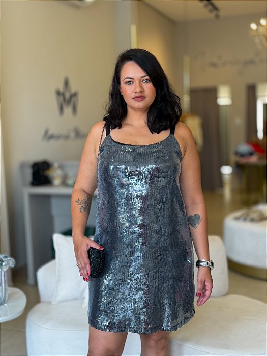 Vestido Paetê Lelis