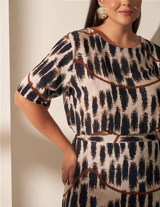 Blusa Viscose Estampa