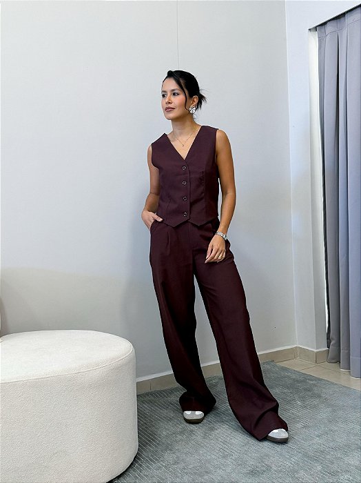 Conjunto Alfaiataria Colete + Calça