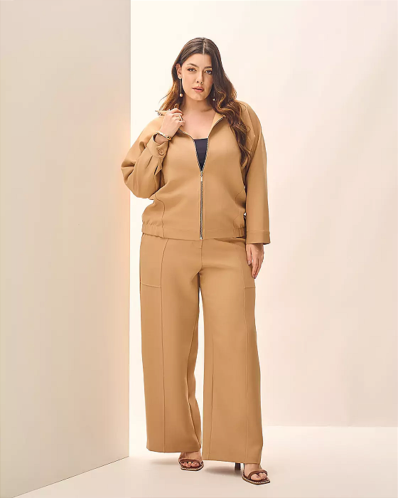 Calça Botões Lila