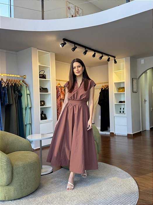 Vestido Midi Impermeável
