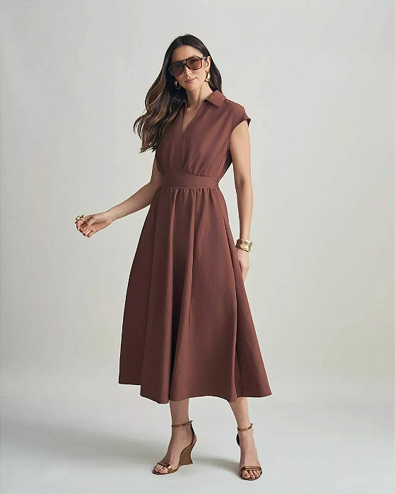 Vestido Midi Impermeável