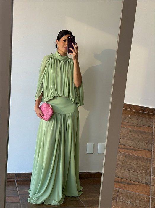 Vestido Chiffon Fluid