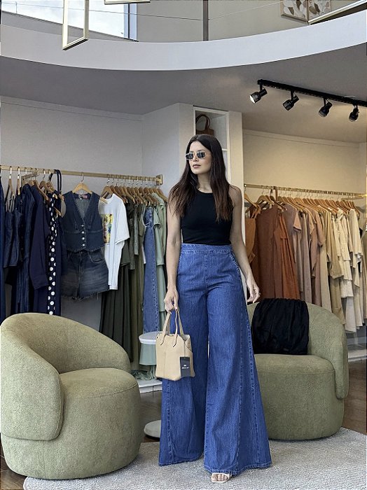 Calça Pantalona Nesgas