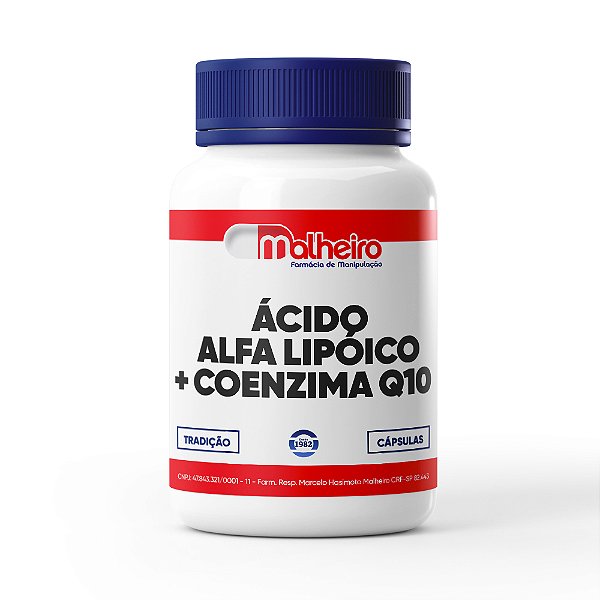 Ácido Alfa Lipóico 200 mg + Coenzima Q10 100 mg cápsulas