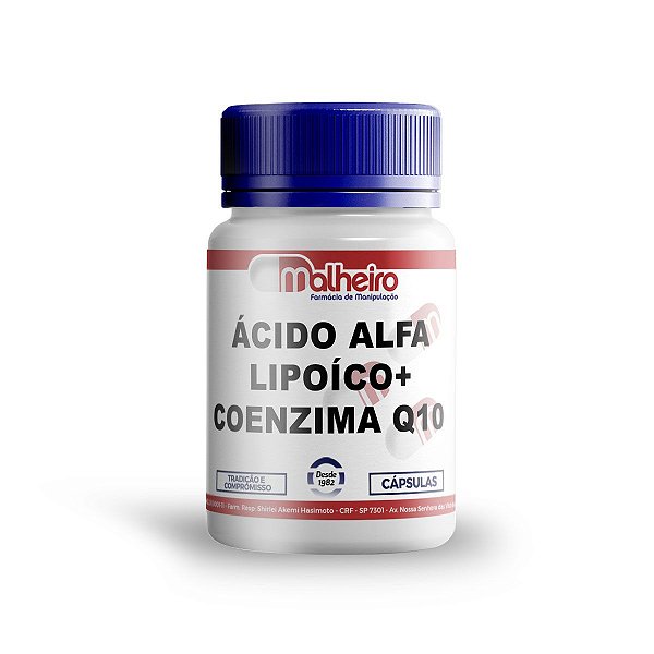 Ácido Alfa Lipóico 200 mg + Coenzima Q10 100 mg cápsulas