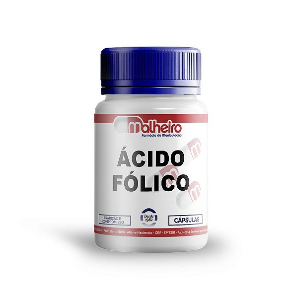 Ácido Fólico (Vitamina B9) 800 mcg cápsulas