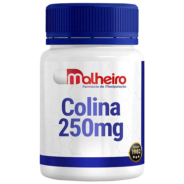 Colina 250 mg – Apoio Cognitivo e Hepático Natural