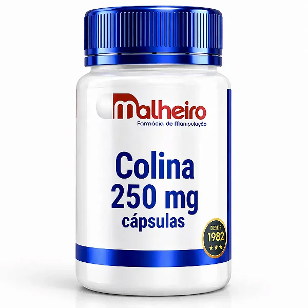Colina 250 mg – Apoio Cognitivo e Hepático Natural