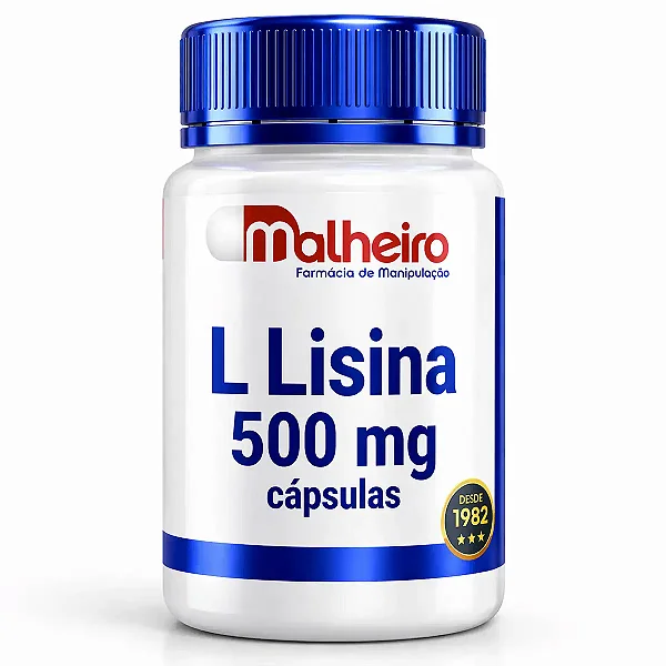 Lisina 500 mg – Suporte à Imunidade, Recuperação Muscular e Saúde da Pele