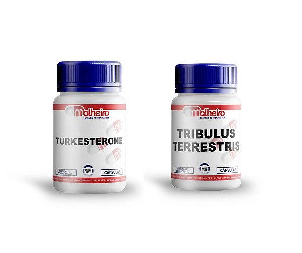 Turkesterone 500 mg + Tribullus Terrestris 500 mg 60 cápsulas