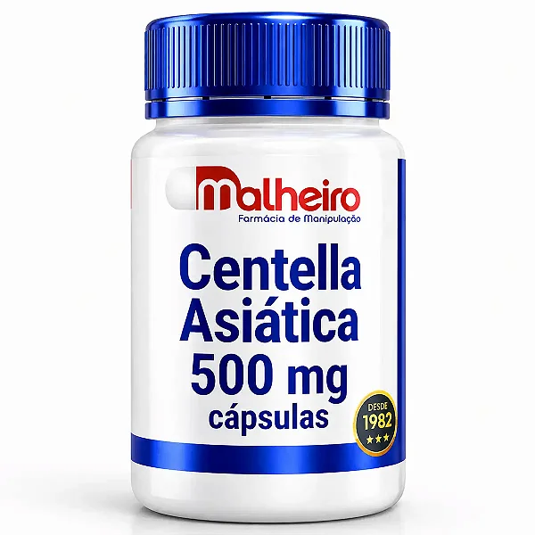 Centella Asiática 500 mg – Circulação, Pele e Conforto Vascular | Farmácia Malheiro