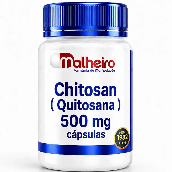 Quitosana 500 mg – Auxílio Natural na Redução da Absorção de Gorduras