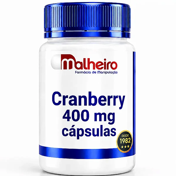 Cranberry 400 mg – Saúde do Trato Urinário em Cápsulas