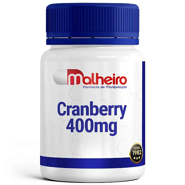 Cranberry 400 mg – Saúde do Trato Urinário em Cápsulas