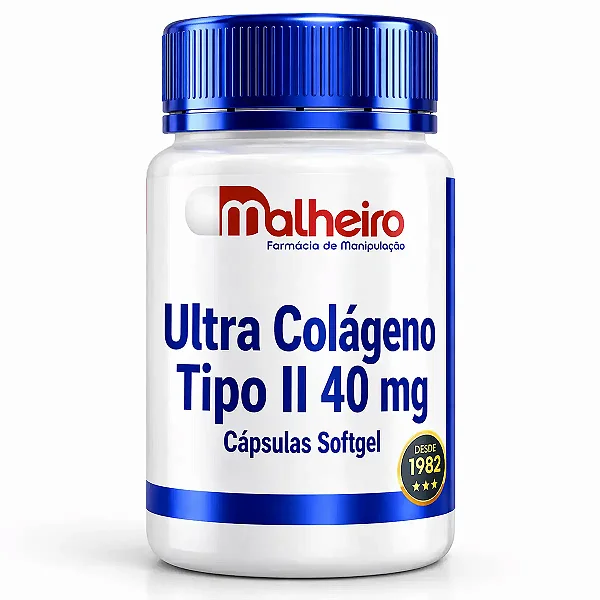 Ultra Colágeno Tipo II 40 mg em Cápsulas Softgel – Saúde Articular