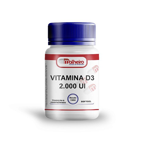 Vitamina D3 2.000 UI cápsulas Soft Gel