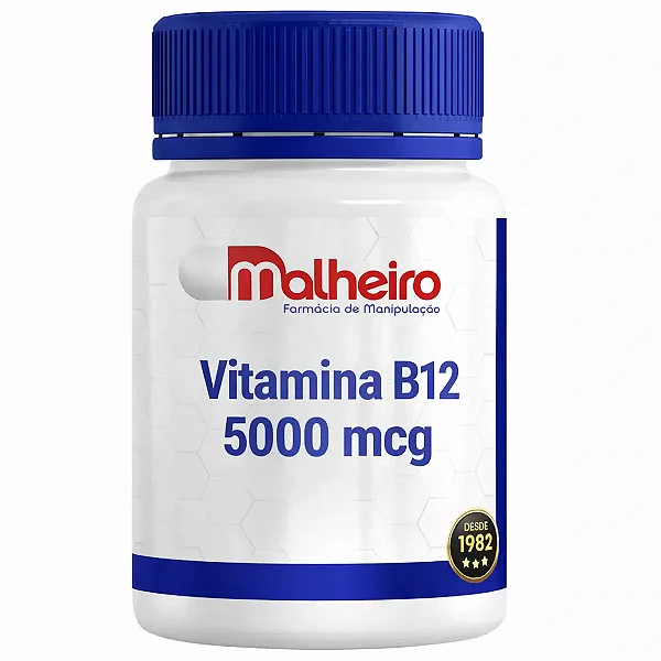 Vitamina B12 (Cianocobalamina) 5.000 mcg – Energia, Cognição e Saúde Neurológica